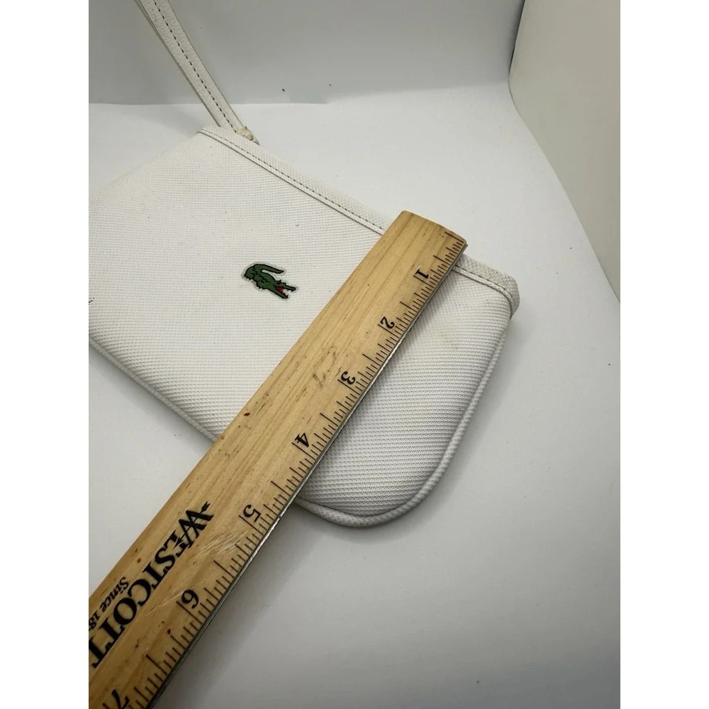 Lacoste Red Wristlet Clutch‎ Bag Alligator